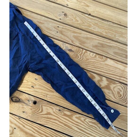 Dress Barn 100% Silk Button Up Blouse Size Medium Women’s Blue - Picture 7 of 8